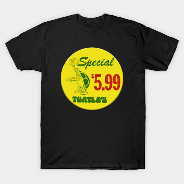 Turtles Records and Tapes - Price Tag T-Shirt by RetroZest